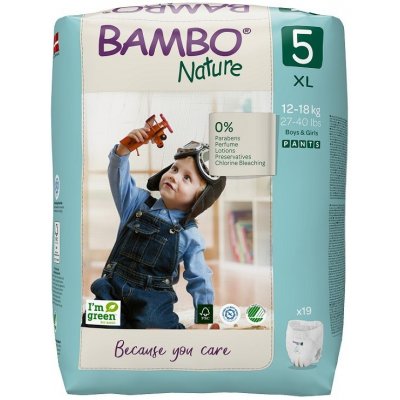 ABENA Bambo Nature Pants 5 12-18kg 19ks – Zboží Mobilmania