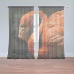Sablio Záclony Plameňák: 2ks 150x250cm – Hledejceny.cz