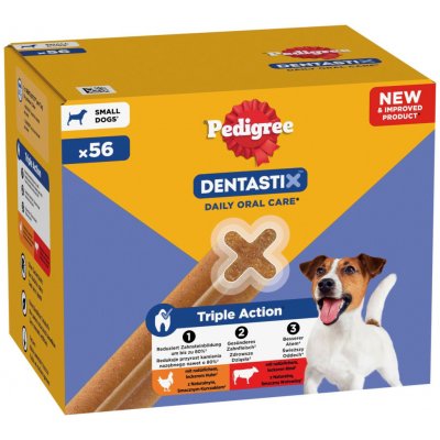 Pedigree Dentastix každodenní péče o zuby Multipack Small 168 kusů pro malé psy 5-10 kg – Hledejceny.cz