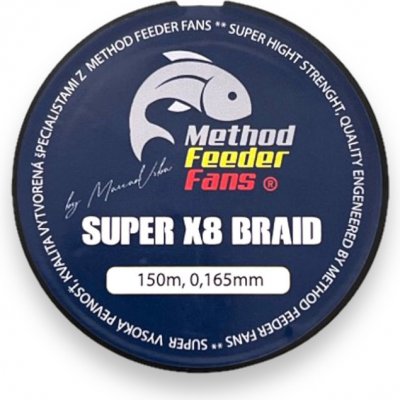 METHOD FEEDER FANS šnůra na Feeder Super X8 Feeder Braid 150m 0,165mm 13,9kg – Zboží Mobilmania