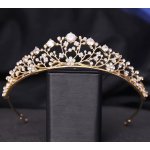 B-Top korunka do vlasů s květinovými krystaly a větvičkami – Zboží Dáma