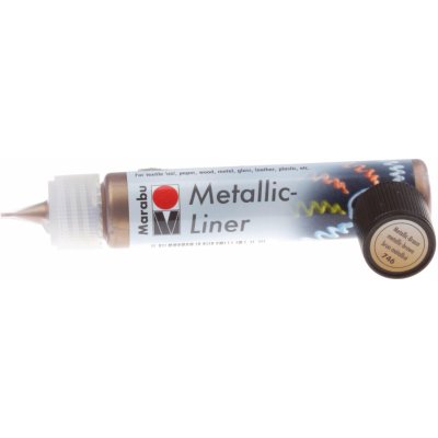 Marabu akrylový metalický liner hnědý 25 ml – Hledejceny.cz