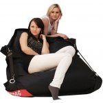 BeanBag Comfort 189x140 cm s popruhy black – Zboží Dáma