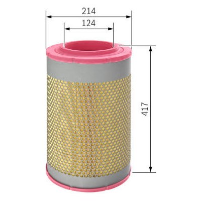 Vzduchový filtr BOSCH F 026 400 070 – Hledejceny.cz