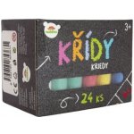 Teddies Křídy barevné chodníkové 24 ks – Zboží Dáma