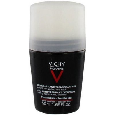 Vichy Deodorant pro citlivou pokožku Homme 48H Deo roll-on (Anti-Transpirant Extra Sensitive) 50 ml