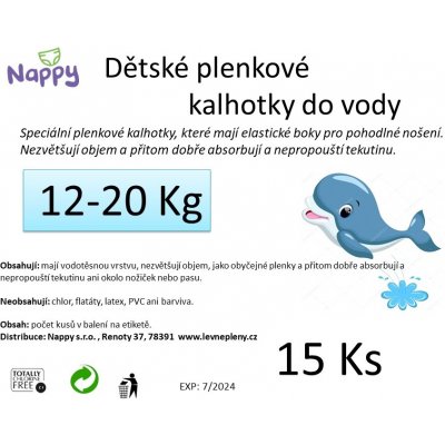 NAPPY Natahovací pleny do vody 4-9 kg 15 ks – Zbozi.Blesk.cz