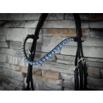 Moonrian Třpytivá čelenka na uzdečku THIN LINE DECENT BABY BLUE černá – Zboží Mobilmania