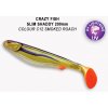 Návnada a nástraha Crazy Fish Slim Shaddy 7,8" 20cm color C12 smoked roach 63g