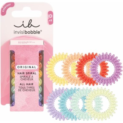 Sada spirálových gumiček do vlasů Invisibobble Original Rainbow Vibes - 8 ks – Zboží Mobilmania