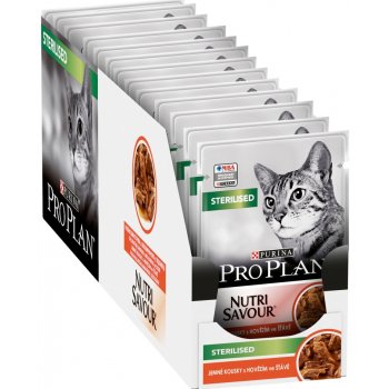 Pro Plan Cat Sterilised Maintenance hovězí ve šťávě 26 x 85 g