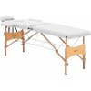 Masážní stůl a židle Physa Skládací masážní lehátko Toulouse White bílé Toulouse White
