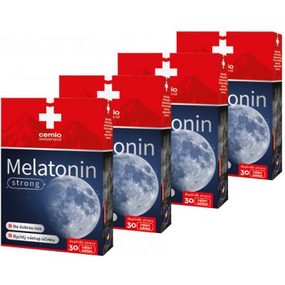 Cemio Melatonin strong 4 x 30 tablet – Hledejceny.cz