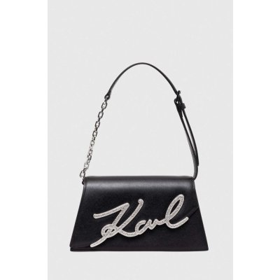 Karl Lagerfeld kožená kabelka černá 240W3006 – Zboží Mobilmania