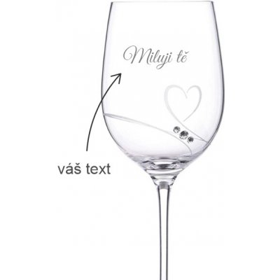 Dekorant Sklenice s kamínky Swarovski Romance MILUJI TĚ – Hledejceny.cz