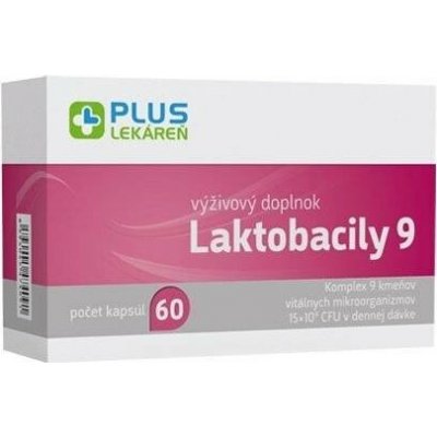 Plus Lékárna Laktobacily 9 60 kapslí – Hledejceny.cz