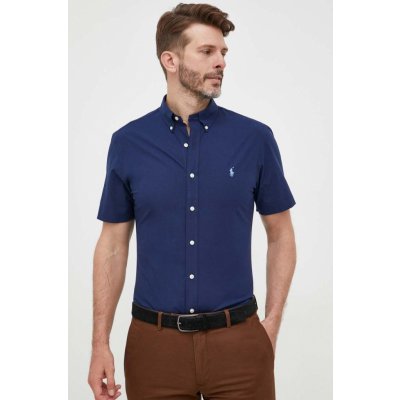 Polo Ralph Lauren pánská košile slim s límečkem button-down 710872955 tmavomodrá – Zboží Mobilmania