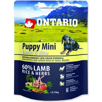 Ontario Puppy Mini Lamb & Rice 2,25 kg