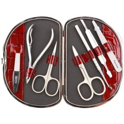 Globos Dámská kožená manikúra 792-89 červená se vzorem krokodýlí kůže – Zbozi.Blesk.cz