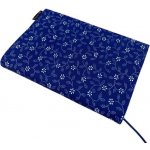 Obal na knihu Bílé kytičky na modré – Sleviste.cz