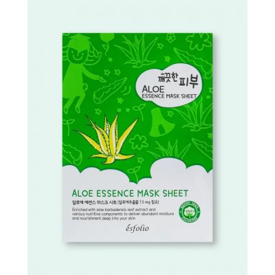 Esfolio Pure Skin Aloe Essence Mask Sheet Textilní maska s aloe vera 25 ml – Hledejceny.cz