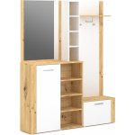 Vivaldi Předsíňová stěna Barry 150 cm dub artisan/bílá – Hledejceny.cz