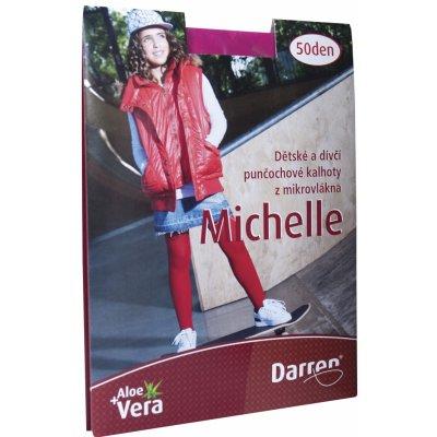 Darren Michelle dětské poloprůhledné punčochové kalhoty fucsia fuchsiová – Hledejceny.cz