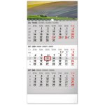 Nástěnný NOTIQUE Krajina šedý 3měsíční 29,5 x 43 cm 2027 – Zboží Mobilmania