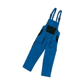 Lux Emil kalhoty montérkové s náprsenkou modro/černé