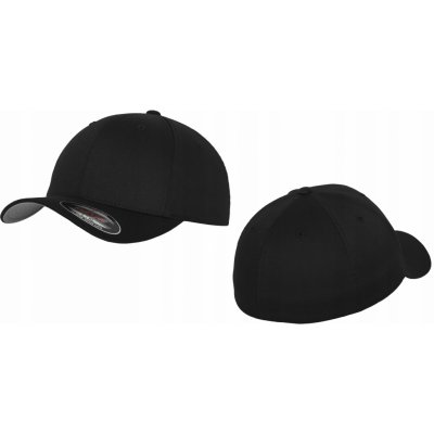 Brandit Baseball Cap Flexfit Wooly Combed černá šedá – Zboží Mobilmania