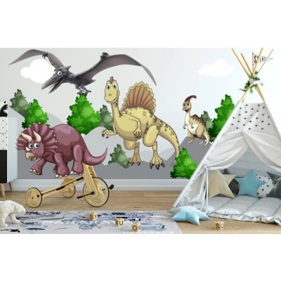 Divio Samolepka dinosauři 8, rozměry 50x100 cm – Zboží Mobilmania