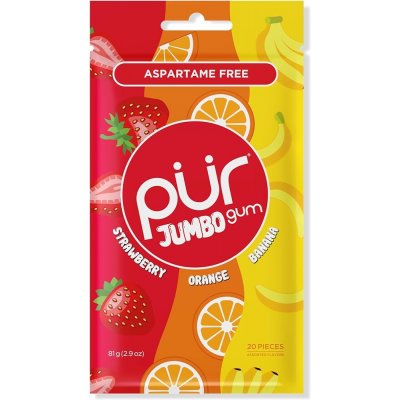 PÜR Jumbo Jahodovo-Pomerenačovo-Banánová 20 ks – Zbozi.Blesk.cz