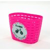Příslušenství pro vozítko First bike košík růžový na odrážedlo