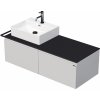 Koupelnový nábytek Intedoor Tara skříňka s umyvadlem na desku TA 120L 2Z KDL Barva: A3416 Bílá Mat