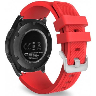 BStrap Silicone Sport řemínek na Samsung Gear S3, red SSG006C18 – Zboží Mobilmania