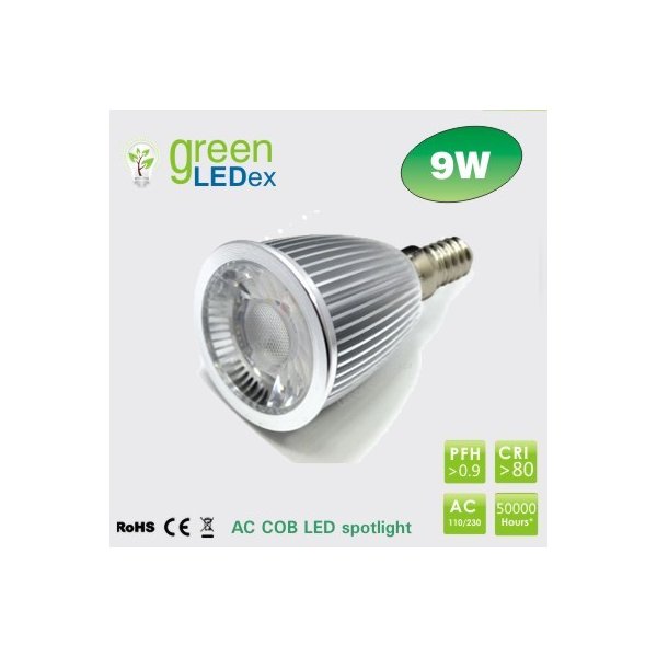 Žárovka GreenLEDex LED žárovka reflektorová AC COB 9 W E 14
