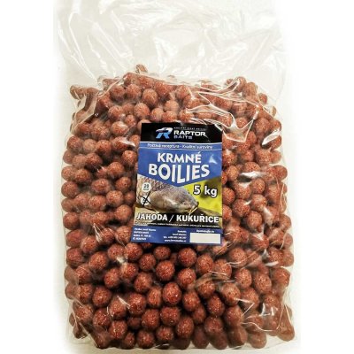 Raptor Baits Krmné boilies JAHODA/KUKUŘICE 5kg 24mm – Zbozi.Blesk.cz