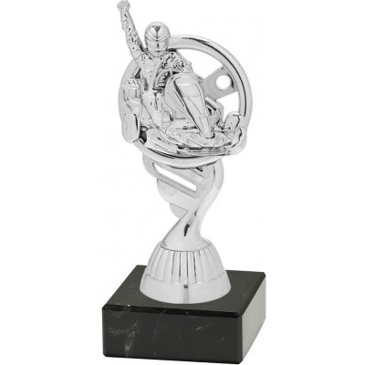 Soška - MOTOKÁRY - M/P413 Výška trofeje: Soška stříbrná - výška 15cm – Zboží Mobilmania