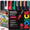 Popisovač Uni Posca 5M sada 8ks vánoční tóny