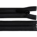 Prima-obchod Kostěný zip No 5 délka 70 cm kulaté zoubky, s ozdobným jezdcem, barva 322 černá – Hledejceny.cz