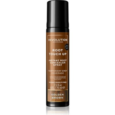 Revolution Haircare Root Touch Up sprej pro okamžité zakrytí odrostů odstín Golden Brown 75 ml