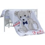 Scarlett postýlka Tiko bílá s kompletní béžovou výbavou 120 x 60 cm – Zbozi.Blesk.cz