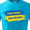 Pánské Tričko Tričko Sláva Ukrajině Šedá melír