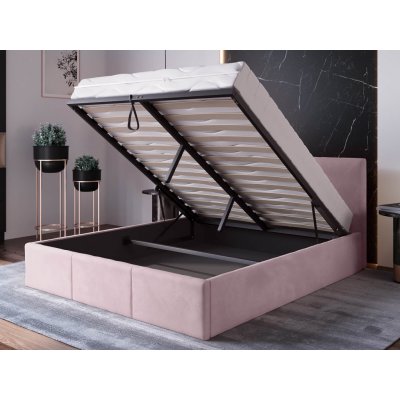 Ami Nábytek Top line 7 s úložným prostorem Růžový Velvet – Zboží Dáma