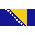 Samolepka - vlajka Bosna a Hercegovina - 6 x 4 cm – Zboží Dáma