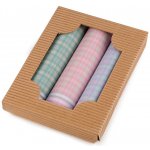 Dámský kapesník / dárková kazeta Varianta: 3 mix náhodných barev a vzorů, Balení: 1 krab. – Zboží Dáma