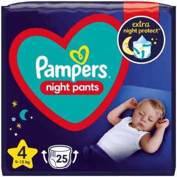 Pampers Night Pants 4 25 ks od 216 Kč - Heureka.cz