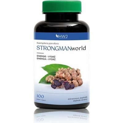 Herbal World STRONGMANworld Zázvor černý 100 kapslí – Hledejceny.cz