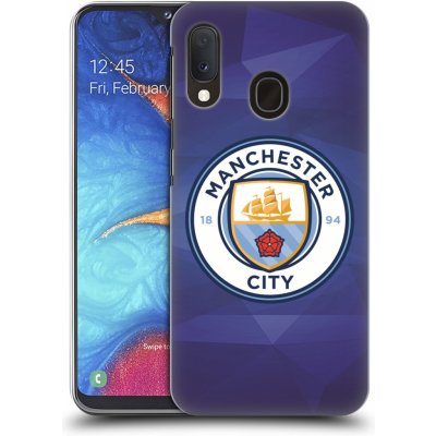 Pouzdro Head Case Samsung Galaxy A20e Manchester City FC - Modré nové logo