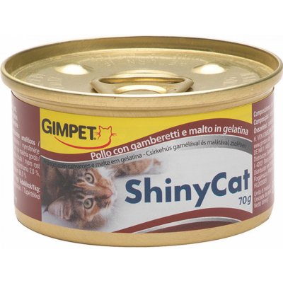 Gimpet ShinyCat kuře & krevety maltoza 70 g